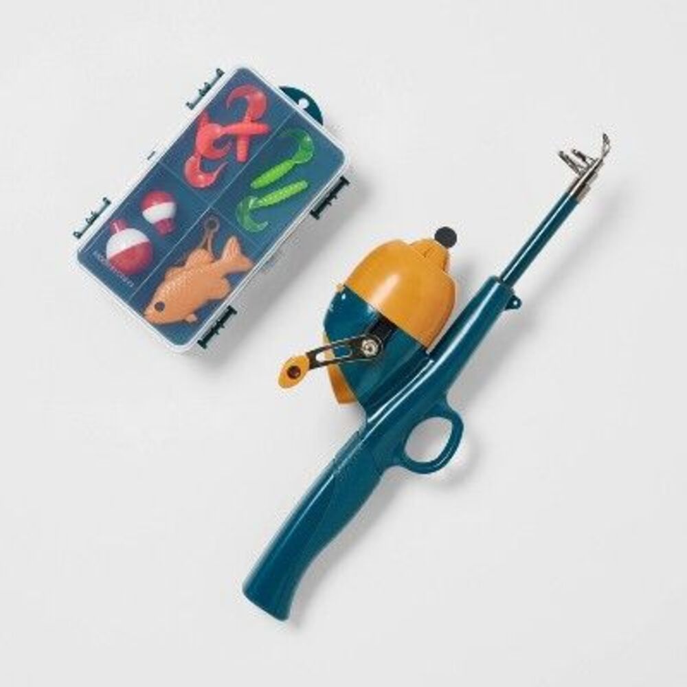 Embark - Kids' Right Handed Spincasting Conventional Fishin Blue